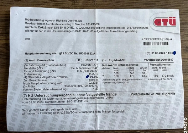 Opel Astra cena 44999 przebieg: 108000, rok produkcji 2017 z Czechowice-Dziedzice małe 742